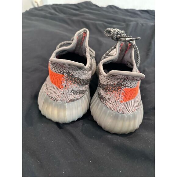 US SIZE 6.5 Yeezys adidas boost 350 V2 gray and orange zebra - Picture 3 of 9
